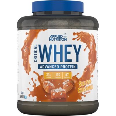 Applied Nutrition Critical Whey Caramel Salé 2kg - Poudre de Protéines - Publicité Applied Nutrition Critical Whey Caramel Salé 2kg - Poudre de Protéines - Publicité