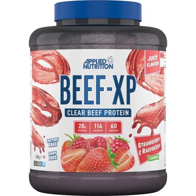 Applied Nutrition Beef-XP - Fraise & Framboise - 1800g - Publicité Applied Nutrition Beef-XP - Fraise & Framboise - 1800g - Publicité