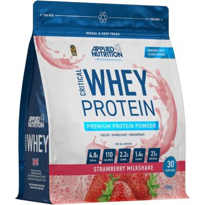 Applied Nutrition Critical Whey - Strawberry Milkshake - 900g Applied Nutrition Critical Whey - Strawberry Milkshake - 900g