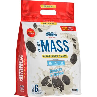 Applied Nutrition Critical Mass - Cookies 'N' Cream - 6000g - Weight Gainer Applied Nutrition Critical Mass - Cookies 'N' Cream - 6000g - Weight Gainer