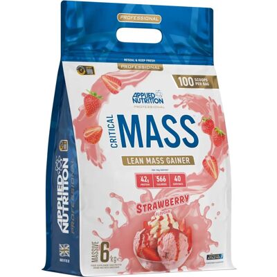 Applied Nutrition Critical Mass Erdbeere - 6000g - Gewichtszunahme Ergänzung Applied Nutrition Critical Mass Erdbeere - 6000g - Gewichtszunahme Ergänzung