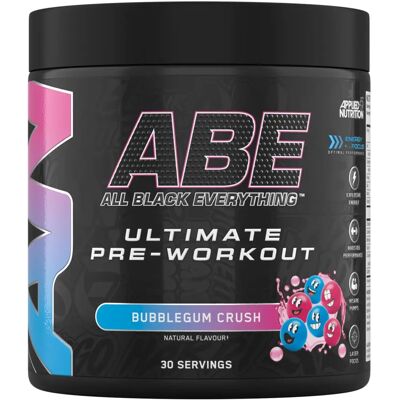 Applied Nutrition ABE - Tout en noir, Bubblegum Crush - 375g - Publicité Applied Nutrition ABE - Tout en noir, Bubblegum Crush - 375g - Publicité