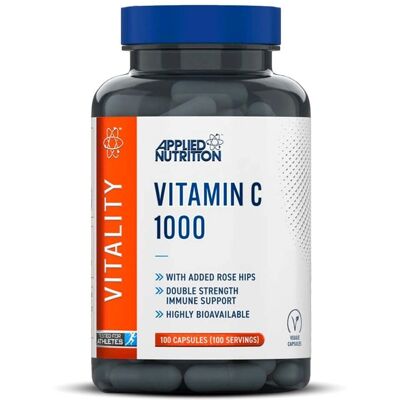 Applied Nutrition Vitamina C 1000MG con Escaramujo - Cápsulas Veganas Applied Nutrition Vitamina C 1000MG con Escaramujo - Cápsulas Veganas
