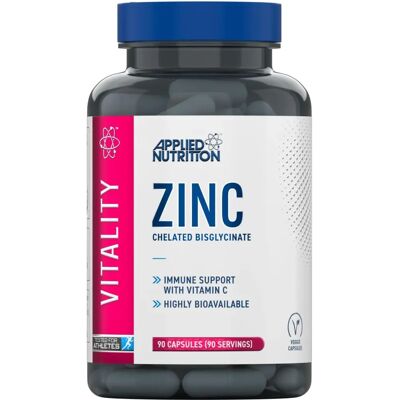 Applied Nutrition Zinc - 90 caps - Support immune & skin health Applied Nutrition Zinc - 90 caps - Support immune & skin health