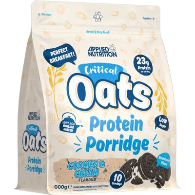 Applied Nutrition Critical Oats Protein Porridge - Cookies & Cream - 600 grams Applied Nutrition Critical Oats Protein Porridge - Cookies & Cream - 600 grams