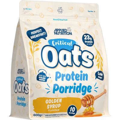 Applied Nutrition Critical Oats Golden Syrup Protein Porridge - 600g Applied Nutrition Critical Oats Golden Syrup Protein Porridge - 600g