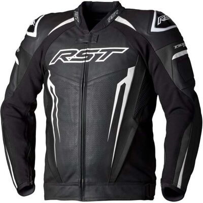 Giacca in pelle da moto RST Tractech EVO 5 - Nero Bianco - XL Giacca in pelle da moto RST Tractech EVO 5 - Nero Bianco - XL