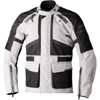 Chaqueta textil de motocicleta RST Endurance - Negro Plata - M Chaqueta textil de motocicleta RST Endurance - Negro Plata - M