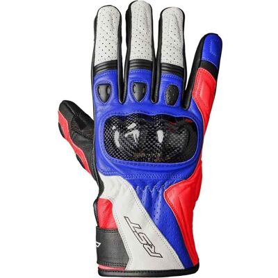 Guanti da moto in pelle RST Stunt III - Rosso Blu Bianco - Guanti Moto Guanti da moto in pelle RST Stunt III - Rosso Blu Bianco - Guanti Moto