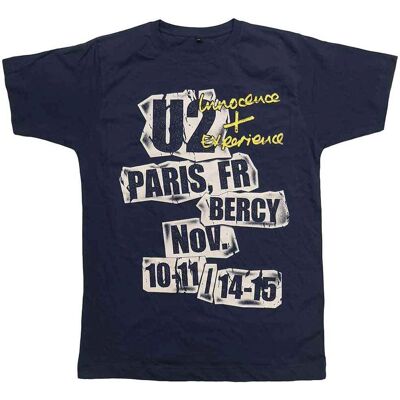 U2 Modell T-shirt Marinblå - Unisex - I+E Paris Event 2015 U2 Modell T-shirt Marinblå - Unisex - I+E Paris Event 2015