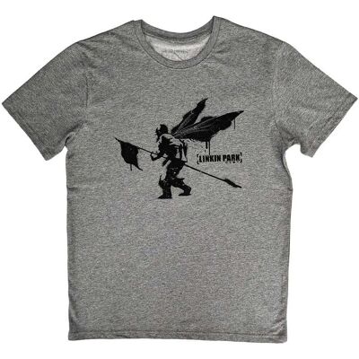 Linkin Park X-large Grå Street Soldier T-shirt - T-shirt Linkin Park X-large Grå Street Soldier T-shirt - T-shirt