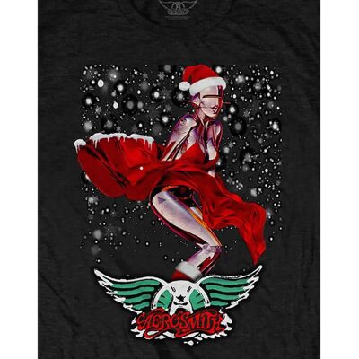 Aerosmith - Svart Robo Santa T-shirt - Rock Aerosmith - Svart Robo Santa T-shirt - Rock