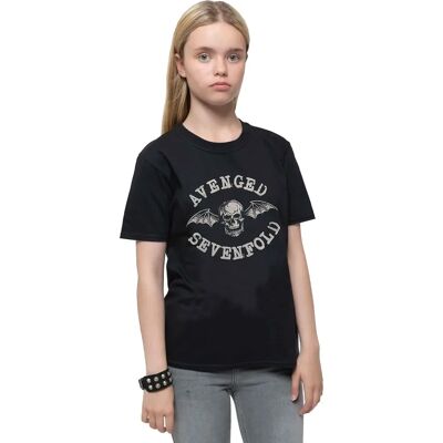 Hey Rusty Barn T-shirt Avenged Sevenfold Deathbat Grå - T-shirt Hey Rusty Barn T-shirt Avenged Sevenfold Deathbat Grå - T-shirt