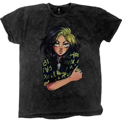 Billie Eilish Musta Dip Dye T-paita - Unisex Billie Eilish Musta Dip Dye T-paita - Unisex