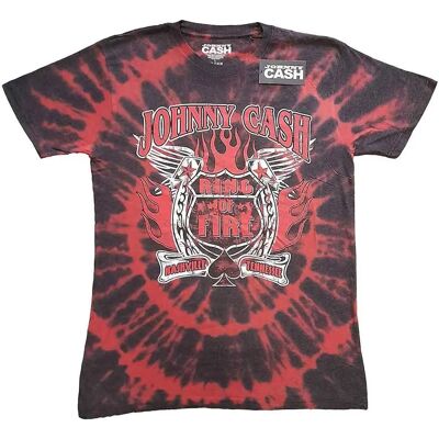 Johnny Cash Ring of Fire Tie Dye T-shirt - Unisex Johnny Cash Ring of Fire Tie Dye T-shirt - Unisex