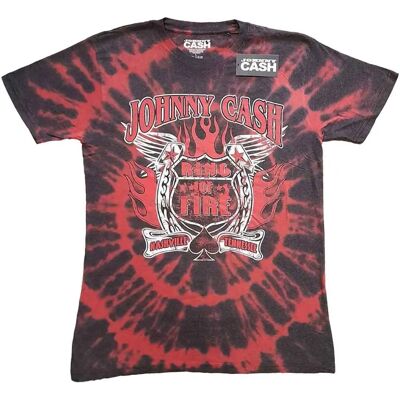 Johnny Cash Ring of Fire Tie Dye T-Shirt - T-Shirt Johnny Cash Ring of Fire Tie Dye T-Shirt - T-Shirt