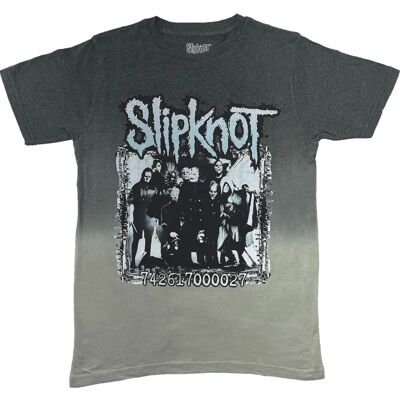 Slipknot Grå Dip Dye Unisex T-shirt - Officiell Bandlogga Slipknot Grå Dip Dye Unisex T-shirt - Officiell Bandlogga