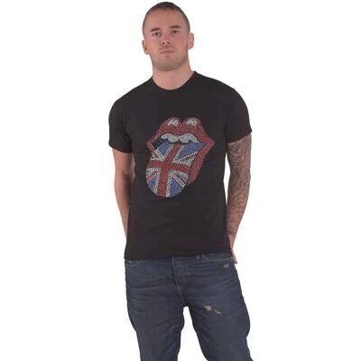 The Rolling Stones Black Diamante T-shirt - Classic UK - T-shirt The Rolling Stones Black Diamante T-shirt - Classic UK - T-shirt