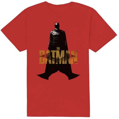 DC Comics The Batman Yellow Text Red X-large - T-shirt DC Comics The Batman Yellow Text Red X-large - T-shirt