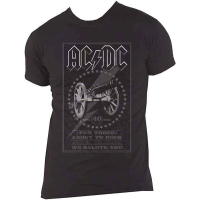 HeyRusty AC/DC Modell Ftatr 40th Monokrom - T-shirt HeyRusty AC/DC Modell Ftatr 40th Monokrom - T-shirt