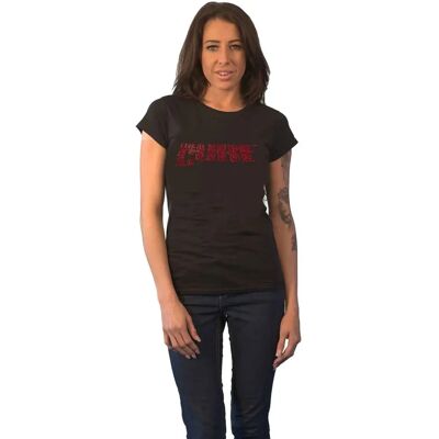 The Cure Black Logo Diamante T-shirt - T-shirt The Cure Black Logo Diamante T-shirt - T-shirt