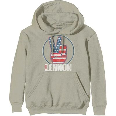 John Lennon Unisex Peace Fingers US Flag Hoodie - Hoddies John Lennon Unisex Peace Fingers US Flag Hoodie - Hoddies