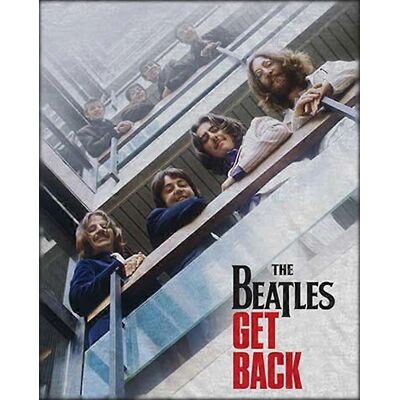 The Beatles Get Back Poster Svart XL - T-Shirt The Beatles Get Back Poster Svart XL - T-Shirt