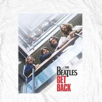 The Beatles Get Back Vit T-Shirt - T-Shirt The Beatles Get Back Vit T-Shirt - T-Shirt