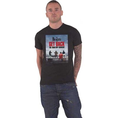 HeyRusty The Beatles Rooftop Concert Svart T-shirt XXL - T-Shirt HeyRusty The Beatles Rooftop Concert Svart T-shirt XXL - T-Shirt