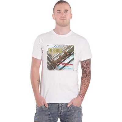 The Beatles Please Please Me Guldfolie T-Shirt - Unisex The Beatles Please Please Me Guldfolie T-Shirt - Unisex
