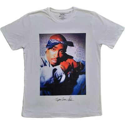 Tupac Large White Unisex T-Shirt Tupac Large White Unisex T-Shirt