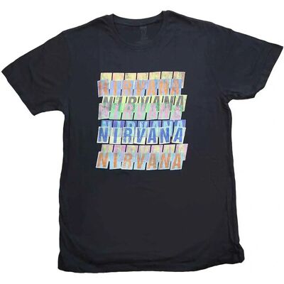 Nirvana Modell Upprepa Svart T-shirt - T-shirt Nirvana Modell Upprepa Svart T-shirt - T-shirt