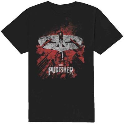 Marvel The Punisher Black XL T-Shirt - Official Marvel The Punisher Black XL T-Shirt - Official