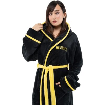 Nirvana unisex badrock - Gul smiley, Svart - M/L - Badrock Nirvana unisex badrock - Gul smiley, Svart - M/L - Badrock