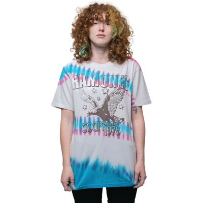 Ramones Eagle Band Logo Dip Dye T Shirt - T-shirt Ramones Eagle Band Logo Dip Dye T Shirt - T-shirt