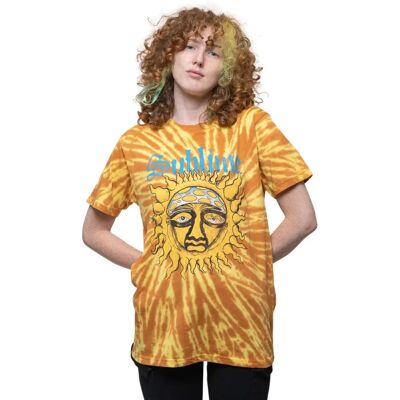Sublime Solansikte Tie Dye T-Shirt - Unisex Orange XL Sublime Solansikte Tie Dye T-Shirt - Unisex Orange XL