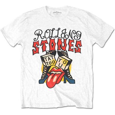Vit Rolling Stones Tattoo You II T-shirt - Bandmerchandise Vit Rolling Stones Tattoo You II T-shirt - Bandmerchandise