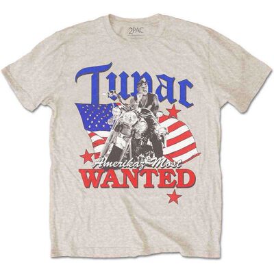 HeyRusty Tupac - Most Wanted T-shirt - Neutral Medium HeyRusty Tupac - Most Wanted T-shirt - Neutral Medium