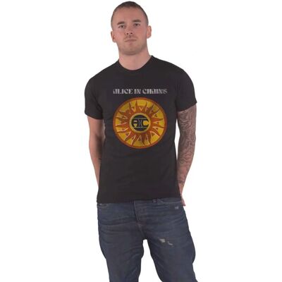 Alice In Chains Cirkeln Sol Vintage Svart X-large - T-shirt Alice In Chains Cirkeln Sol Vintage Svart X-large - T-shirt