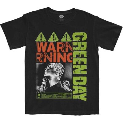 Green Day Varning Svart T-shirt - T-shirt Green Day Varning Svart T-shirt - T-shirt