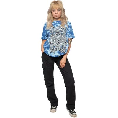 Def Leppard Love Bites Dye Wash T-shirt - Unisex Def Leppard Love Bites Dye Wash T-shirt - Unisex