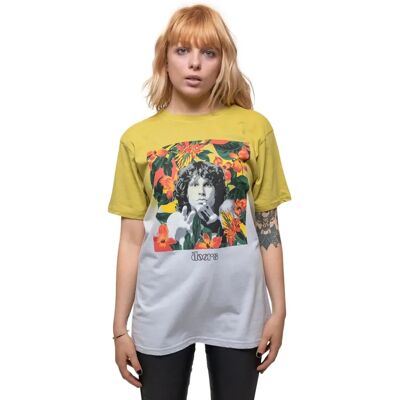 The Doors Unisex Floral Square T-Shirt - Rock The Doors Unisex Floral Square T-Shirt - Rock