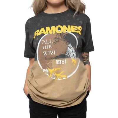 Ramones All The Way Svart T-shirt - Unisex Ramones All The Way Svart T-shirt - Unisex