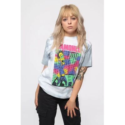 Officiell licensierad Ramones Vit Dip-Dye T-shirt - Unisex Officiell licensierad Ramones Vit Dip-Dye T-shirt - Unisex
