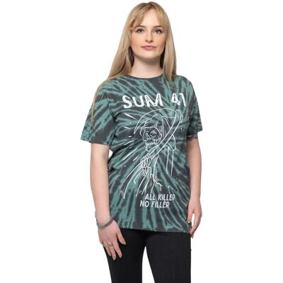 T-shirt unisexe vert Reaper de Sum 41 - Marchandise officielle - Publicité T-shirt unisexe vert Reaper de Sum 41 - Marchandise officielle - Publicité