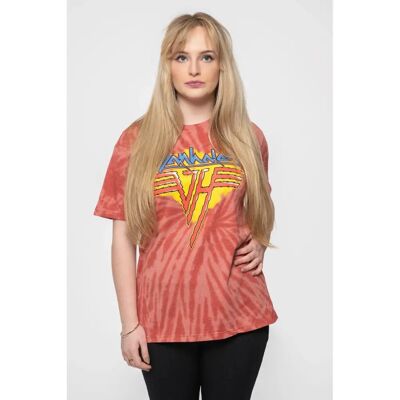 Van Halen Jagged Logo Dye Wash T-Shirt - Unisex Van Halen Jagged Logo Dye Wash T-Shirt - Unisex