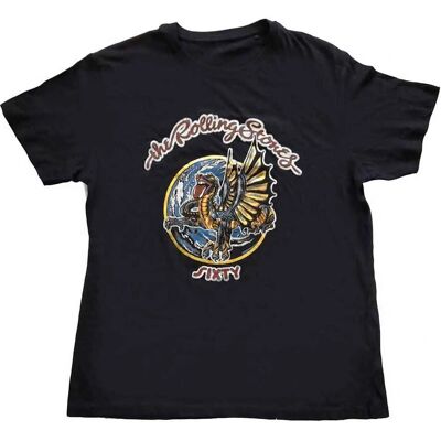 Officiell svart 60-års Drak T-shirt Officiell svart 60-års Drak T-shirt