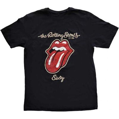 The Rolling Stones Sixty Plastered Tongue Unisex T-Shirt - T-Shirt The Rolling Stones Sixty Plastered Tongue Unisex T-Shirt - T-Shirt