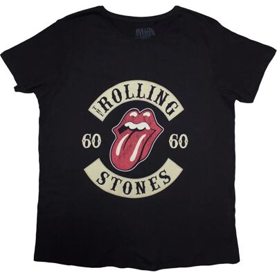 The Rolling Stones Sixty Biker Tongue Svart T-shirt The Rolling Stones Sixty Biker Tongue Svart T-shirt