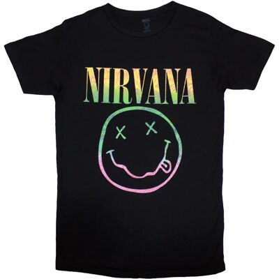 Nirvana Svart T-shirt - Glatt ansikte Sorbet Ray Nirvana Svart T-shirt - Glatt ansikte Sorbet Ray